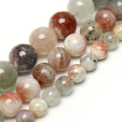 Single Gemstone Beads, Arusha Stone, Round, polished, DIY multi-colored 