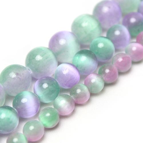 Single Gemstone Beads, Gypsum Stone, Round, polished, DIY Grade AAAAA 