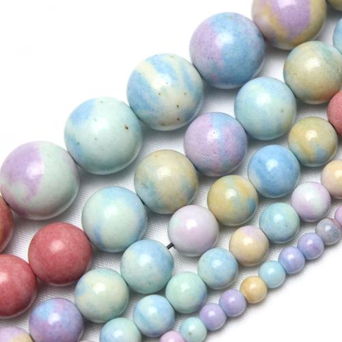 Achat Perlen, Alexa Achat, rund, poliert, DIY & verschiedene Größen vorhanden, farbenfroh, verkauft von Strang