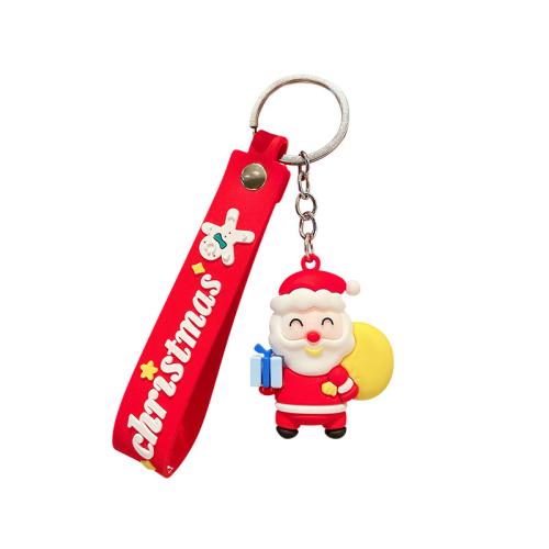 Silicone Key Clasp, with Zinc Alloy, Christmas Design & Unisex 112mm 