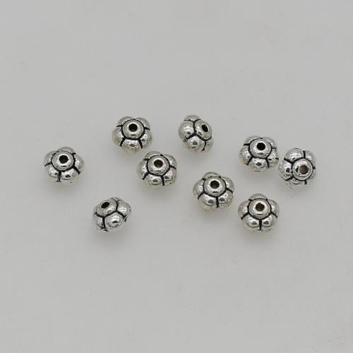 Zinc Alloy Spacer Beads, silver color plated, DIY, 6mm Approx 1mm, Approx 