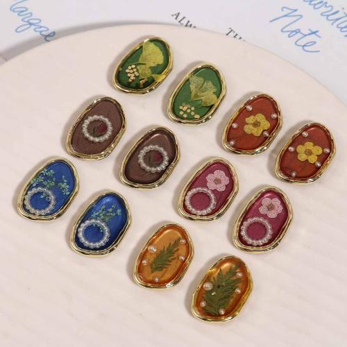 Hair Band Findings, Zinc Alloy, with Dried Flower, DIY & epoxy gel 