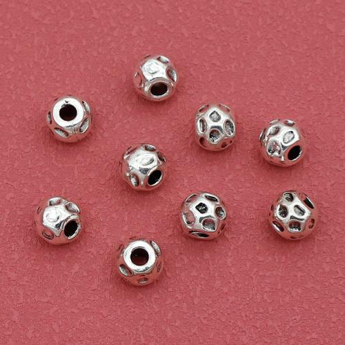 Zinc Alloy Spacer Beads, silver color plated, DIY Approx 3mm, Approx 