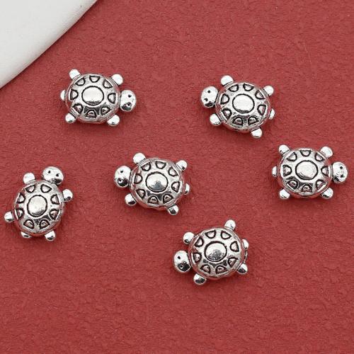 Zinc Alloy Spacer Beads, Turtle, silver color plated, DIY Approx 1.5mm, Approx 