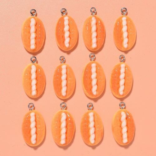 Resin Jewelry Pendant, epoxy gel, multifunctional & DIY, orange 
