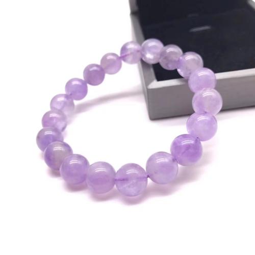 Quartz Bracelets, Amethyst, fashion jewelry & for woman, purple Approx 17 cm [