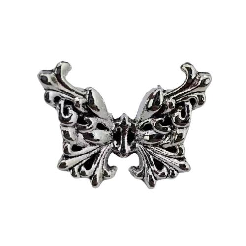 Zinc Alloy Spacer Beads, Butterfly, antique silver color plated, DIY, original color 