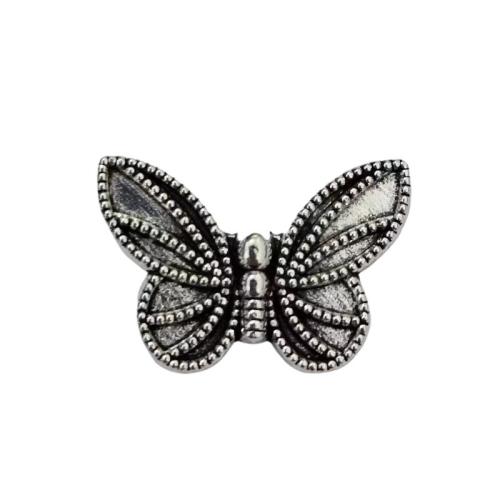 Zinc Alloy Spacer Beads, Butterfly, antique silver color plated, DIY, original color 