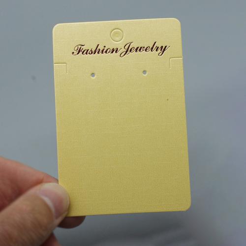 Tarjeta de la exhibición de la joya moderna, Papel perla, multifuncional, más colores para la opción, 60x90mm, Vendido por UD