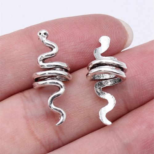 Zinc Alloy Spacer Beads, Snake, plated, DIY 