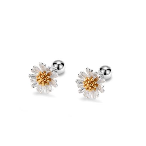 Sterling Silver Stud Earring, argent sterling 925, Placage, normes différentes pour le choix & pour femme, argent, Vendu par paire