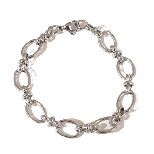 Stainless Steel Chain Bracelets, 304 Stainless Steel, plated & for woman 