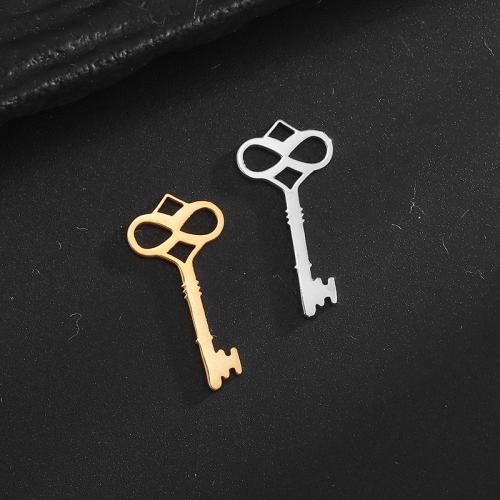 Stainless Steel Key Pendants, 304 Stainless Steel, Vacuum Ion Plating, DIY [