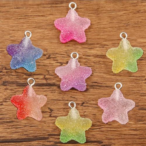 Resin Jewelry Pendant, Star, DIY 