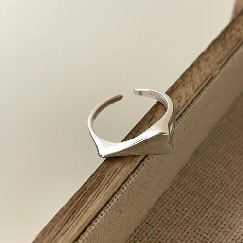 Sterling Silver Finger Ring, 925 Sterling Silver, fashion jewelry & for woman, US Ring 