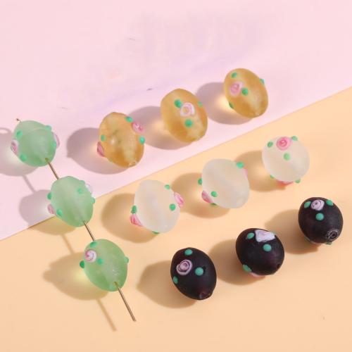 Bumpy Lampwork Beads, Oval, DIY Approx 