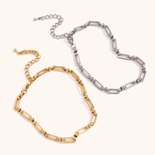 Stainless Steel Chain Bracelets, 304 Stainless Steel, with 5cm extender chain, plated, fashion jewelry cm 