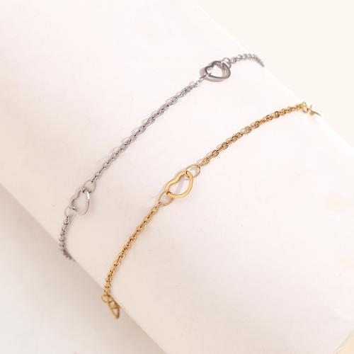 Stainless Steel Chain Bracelets, 304 Stainless Steel, with 5cm extender chain, plated, fashion jewelry cm 