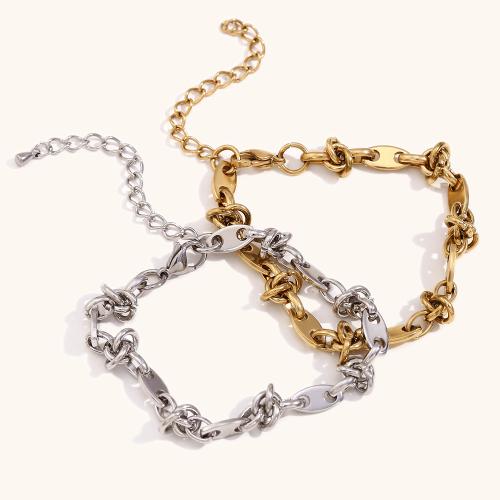 Stainless Steel Chain Bracelets, 304 Stainless Steel, with 5cm extender chain, plated, fashion jewelry cm 