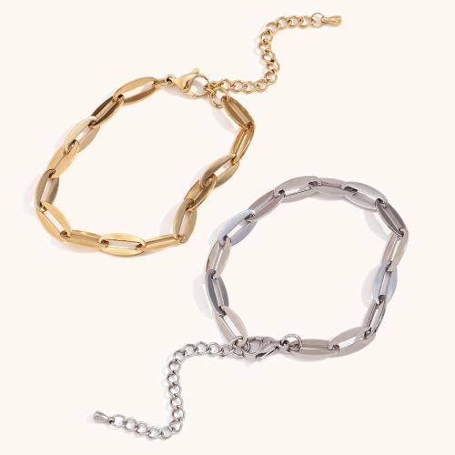 Stainless Steel Chain Bracelets, 304 Stainless Steel, with 5cm extender chain, plated, fashion jewelry cm 