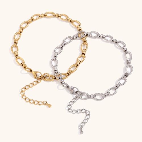 Stainless Steel Chain Bracelets, 304 Stainless Steel, plated, fashion jewelry 