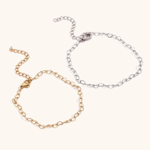 Stainless Steel Chain Bracelets, 304 Stainless Steel, with 5cm extender chain, plated, fashion jewelry cm 