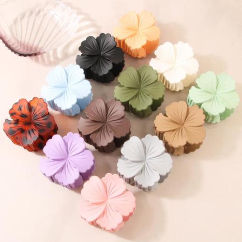 Hair Claw Clips, Resin, Flower, stoving varnish, for woman 