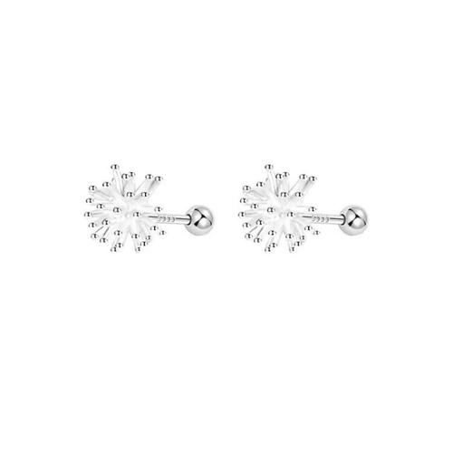 Sterling Silver Stud Earring, argent sterling 925, Placage, normes différentes pour le choix & pour femme, argent, Vendu par paire