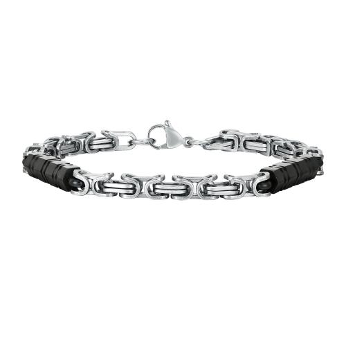 Stainless Steel Chain Bracelets, 304 Stainless Steel, fashion jewelry & for man, 6mm Approx 21 cm 