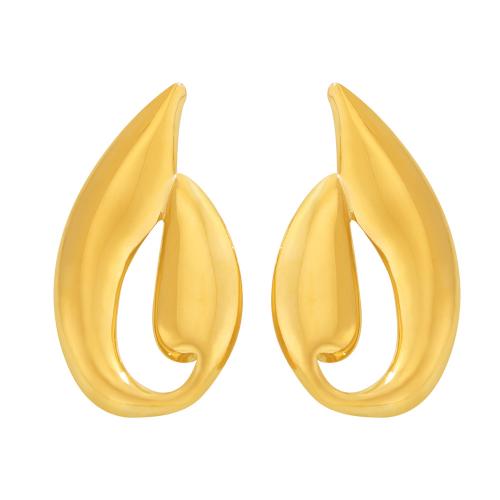 Acier titane boucle d oreille dormeuse, Plaqué or 18K, bijoux de mode & pour femme, doré Vendu par paire