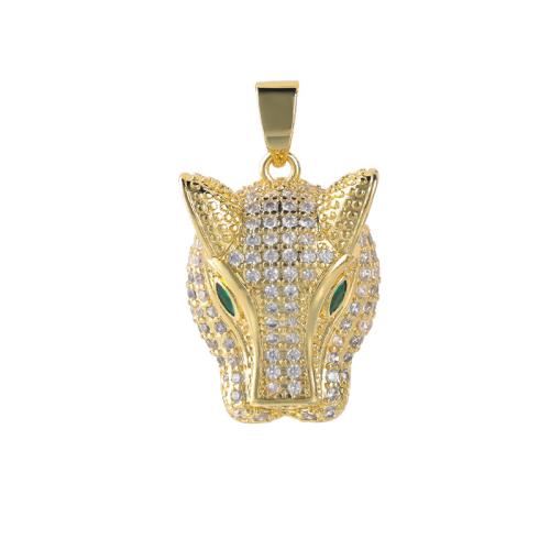 Cubic Zirconia Micro Pave Brass Pendant, plated, DIY & micro pave cubic zirconia 