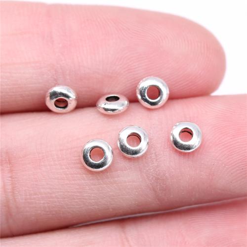 Zinc Alloy Jewelry Beads, Round, antique silver color plated, DIY 