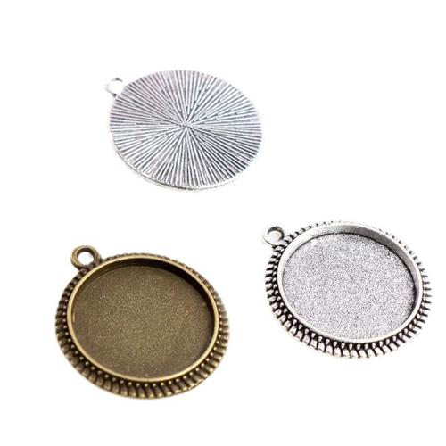 Zinc Alloy Pendant Cabochon Setting, plated, DIY Inner mm, Approx 