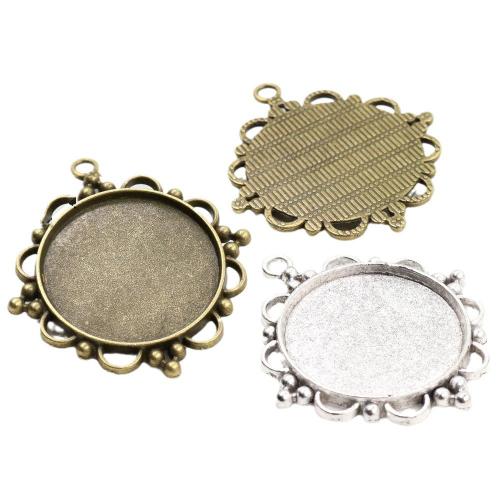 Zinc Alloy Pendant Cabochon Setting, plated, DIY Inner mm, Approx 