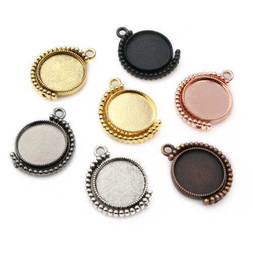 Zinc Alloy Pendant Cabochon Setting, plated, DIY Inner 16mm, Approx 