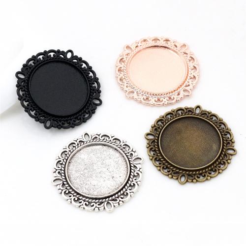 Zinc Alloy Pendant Cabochon Setting, plated, DIY Inner 20mm, Approx 