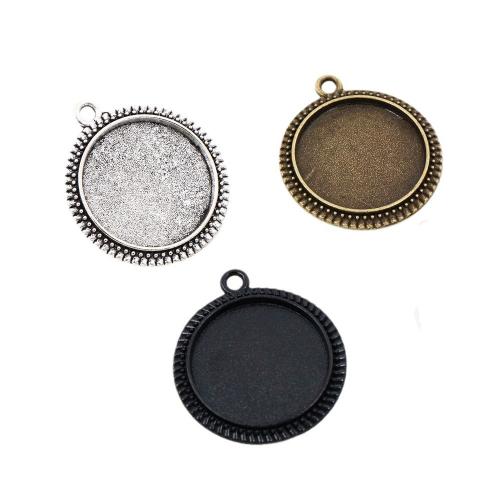 Zinc Alloy Pendant Cabochon Setting, plated, DIY Inner 20mm, Approx 