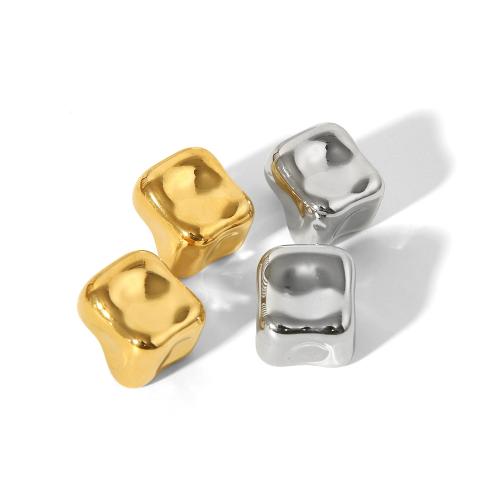 Titanium Steel Stud Earring, plated, fashion jewelry 