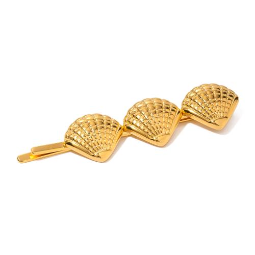 Barrette, Acier inoxydable 304, bijoux de mode & pour femme, doré, Vendu par PC[