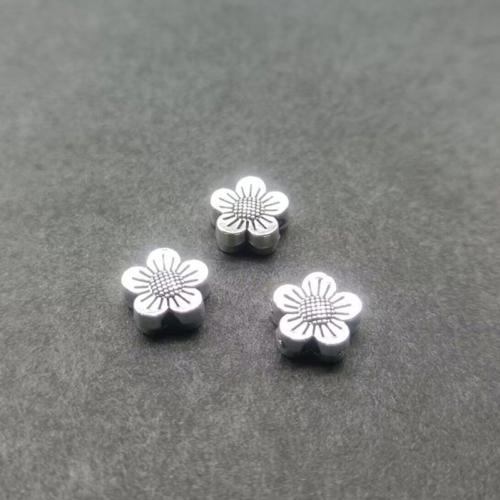 Zinc Alloy Spacer Beads, Flower, antique silver color plated, DIY Approx 