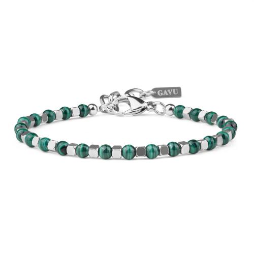 Gemstone Bracelets, 304 Stainless Steel, with Gemstone, handmade & for man Approx 16 cm [