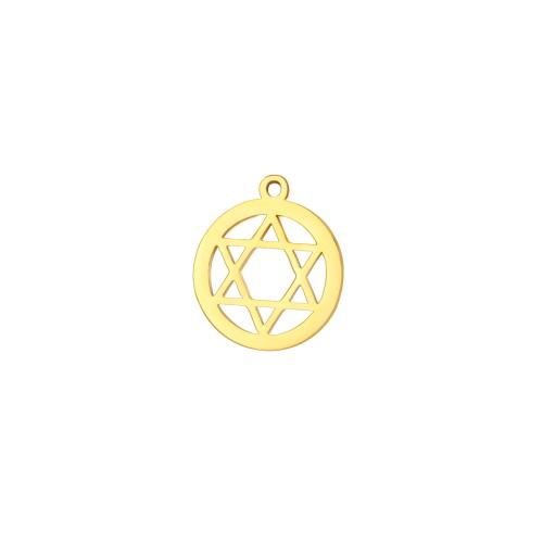 Stainless Steel Pendants, 304 Stainless Steel, Hexagram, Vacuum Ion Plating, DIY 