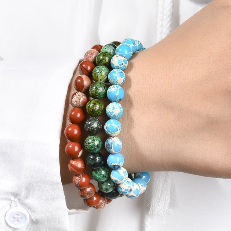 Piedras preciosas Pulsera, diferentes materiales para la opción & unisexo & diverso tamaño para la opción & Modificado para requisitos particulares & diferentes estilos para la opción, más colores para la opción, Vendido por UD