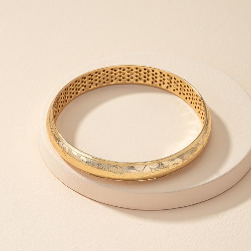 Brazalete de Aleación de Zinc, Joyería & diferentes estilos para la opción & para mujer, dorado, diámetro interior:aproximado 60mm, Vendido por UD