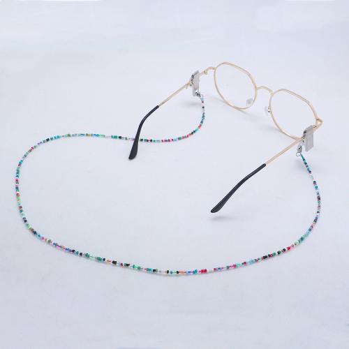 Seedbead Glasses Chain & for woman, multi-colored Approx 80 cm 