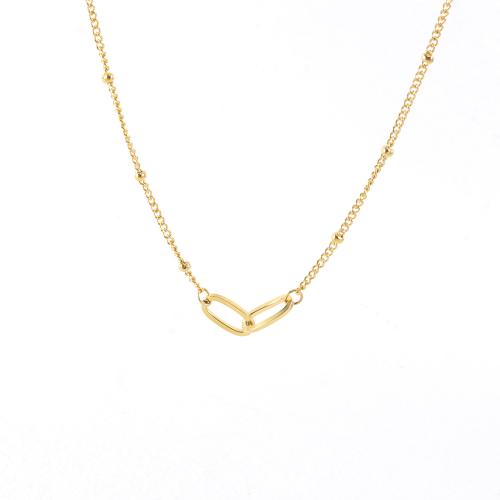 Stainless Steel Jewelry Necklace, 304 Stainless Steel, with 5cm extender chain, fashion jewelry & for woman, gold cm 