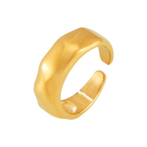 Titane Acier Bague, Acier titane, Plaqué or 18K, bijoux de mode & pour femme Vendu par PC