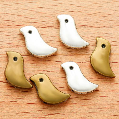 Zinklegierung Tier Anhänger, Vogel, plattiert, DIY, keine, 12x7mm, 100PC/Tasche, verkauft von Tasche