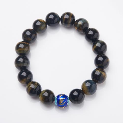 Tiger Eye Stone Bracelets, handmade, fashion jewelry & Unisex Approx 15-17 cm [