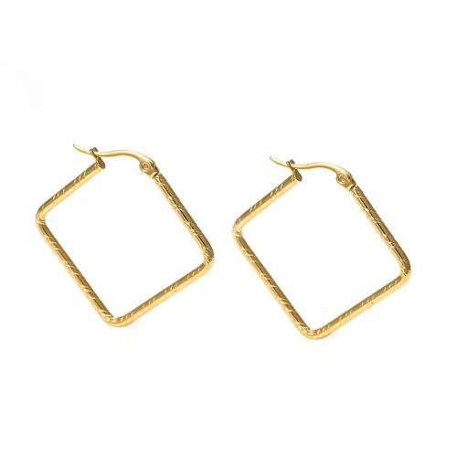 Stainless Steel Leverback Earring, 304 Stainless Steel, fashion jewelry & for woman, golden 